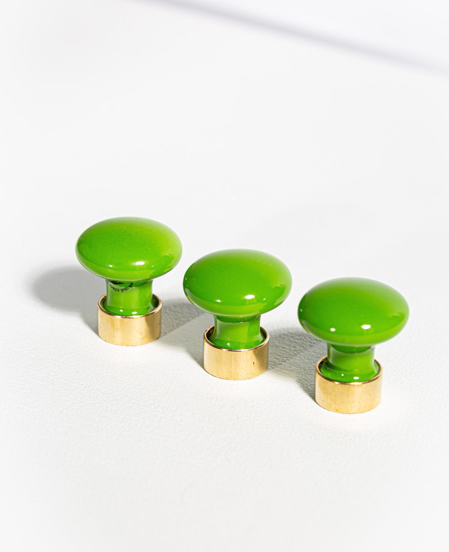 Bouton de meuble en porcelaine Joy Vert