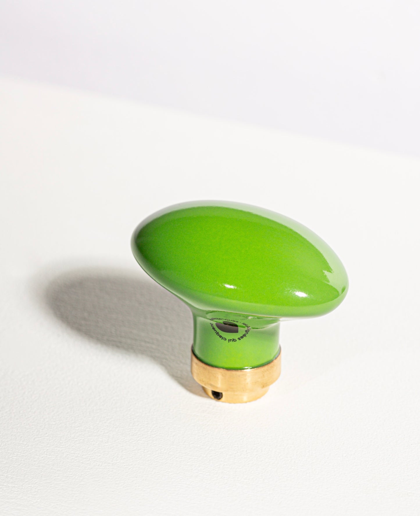 Bouton de porte en porcelaine Joy vert