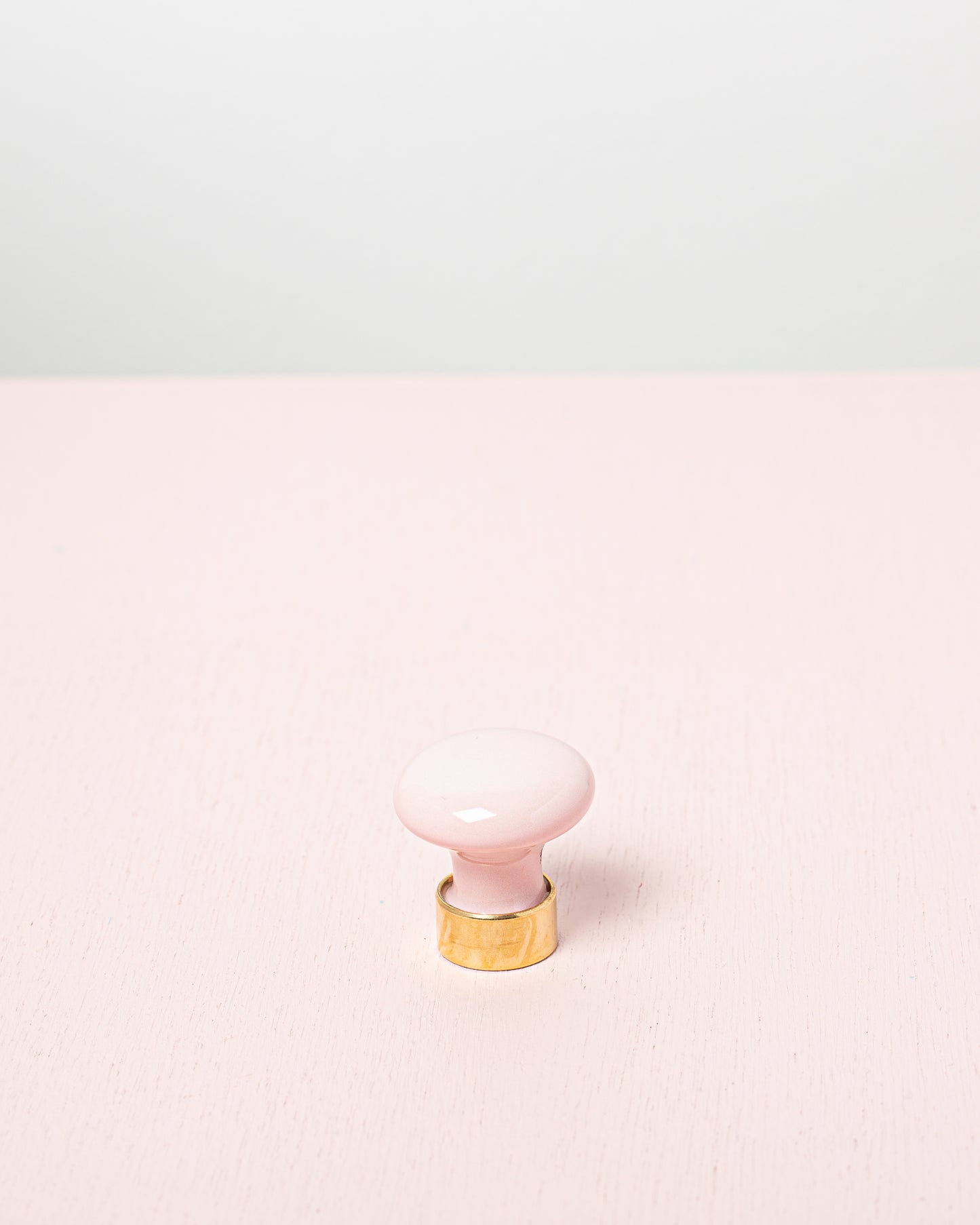 Bouton de meuble en porcelaine Vieux Rose