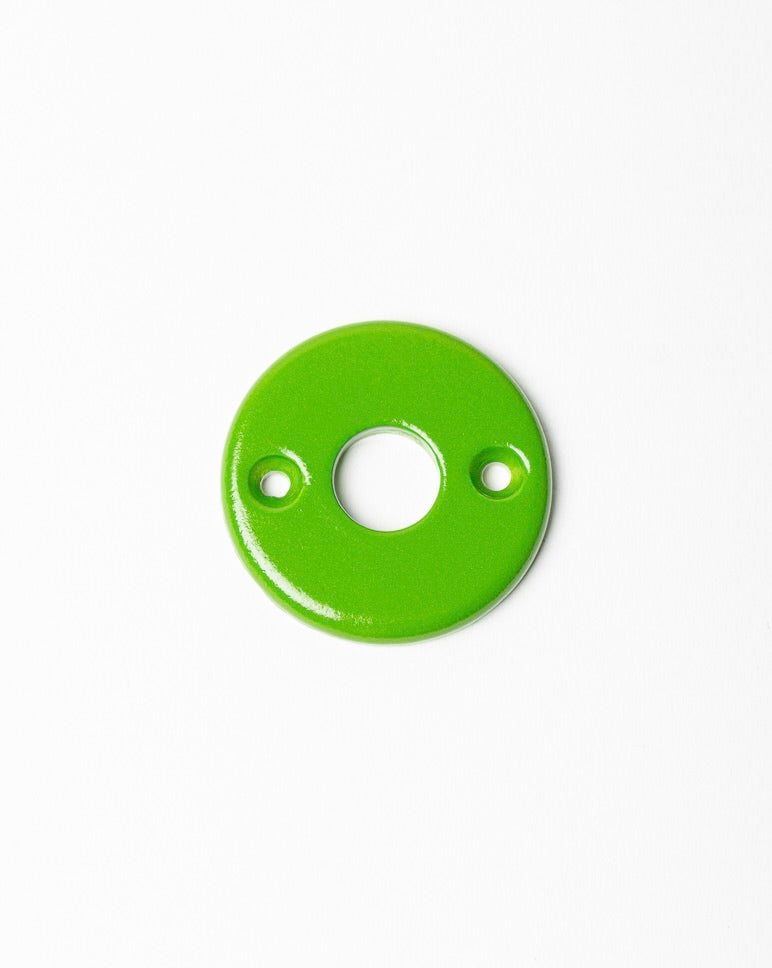 Rosace poignée Déco en porcelaine Joy vert