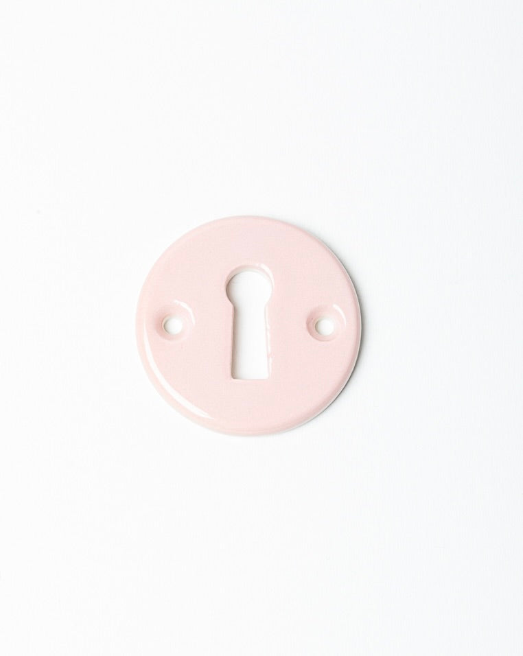 Rosace serrure Clé L Vieux Rose