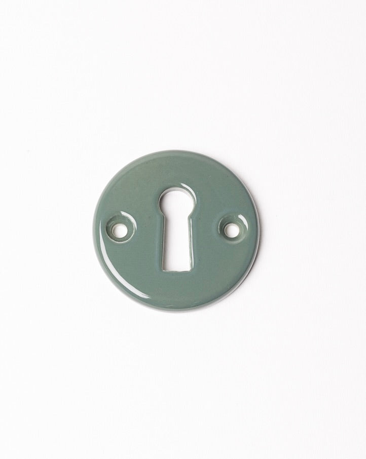 Rosace serrure Clé L vert kaki