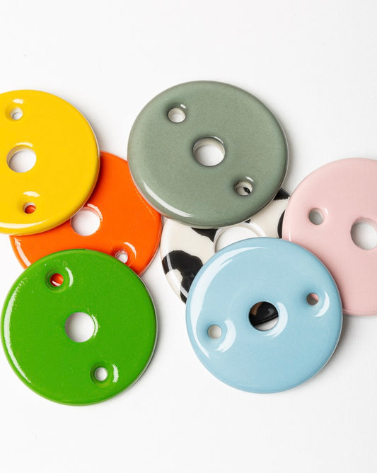 Rosace Décondamnation en porcelaine Multi coloris