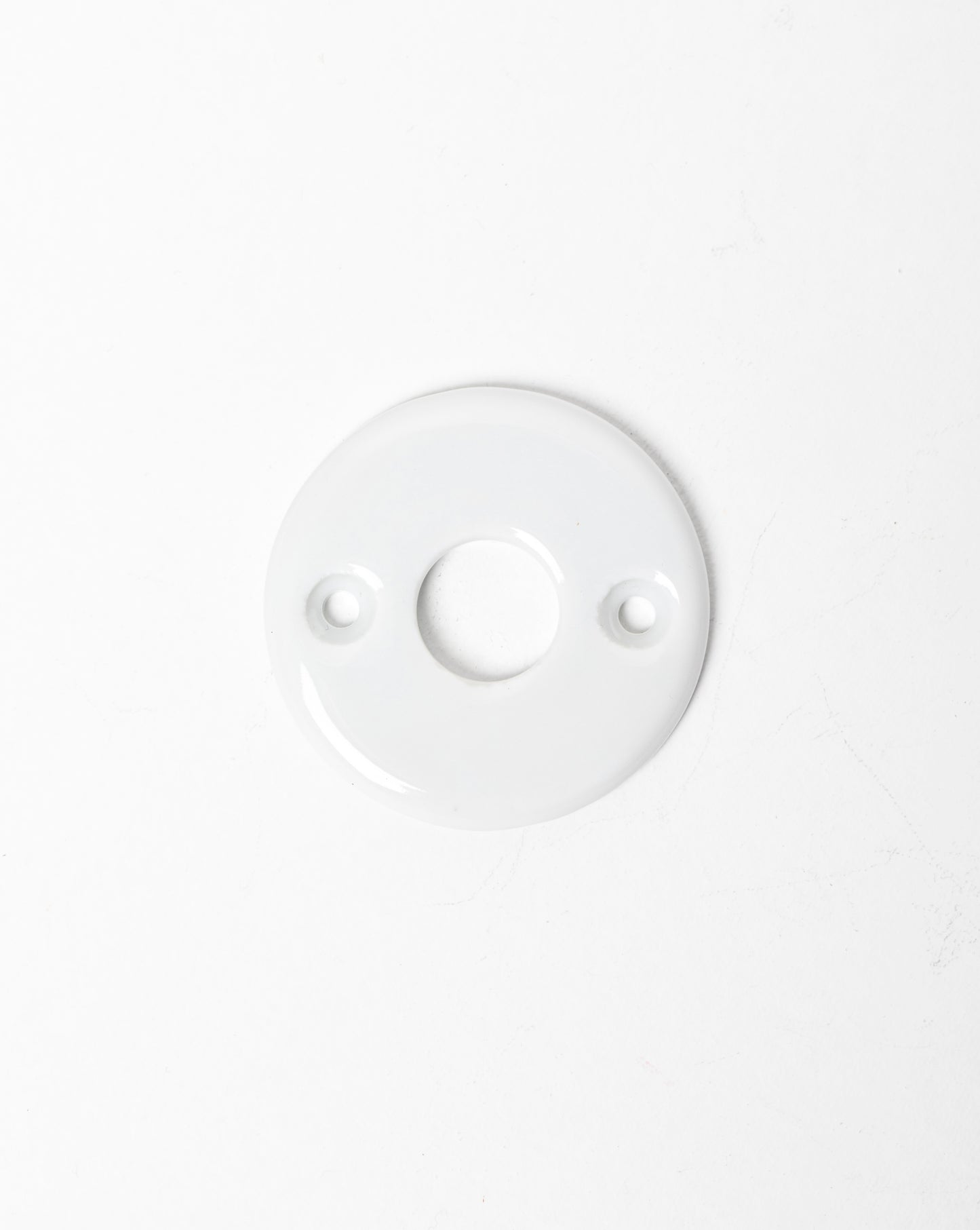 Rosace de poignée en porcelaine blanc