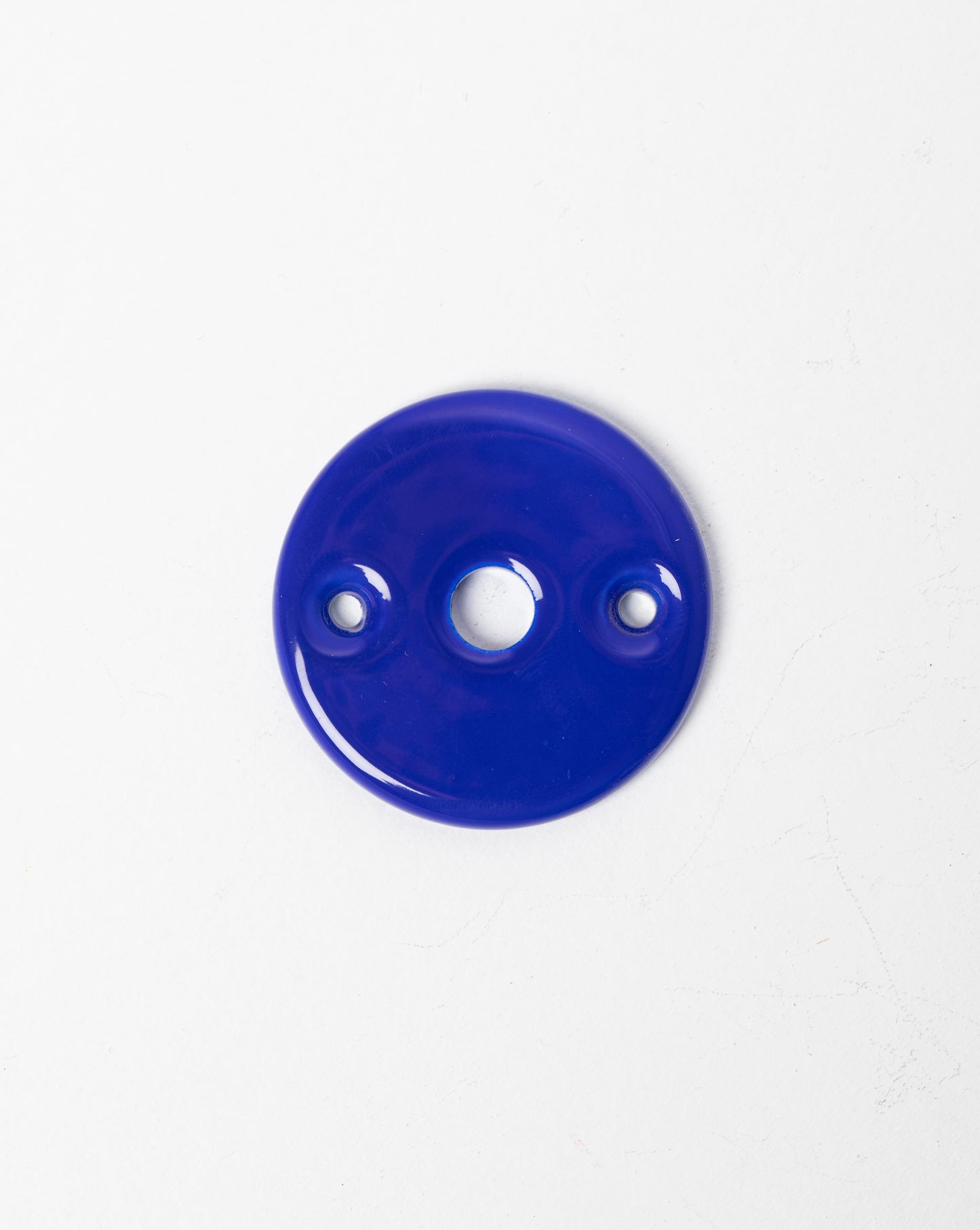 Rosaces de condamnation/décondamnation en porcelaine Bleu vif