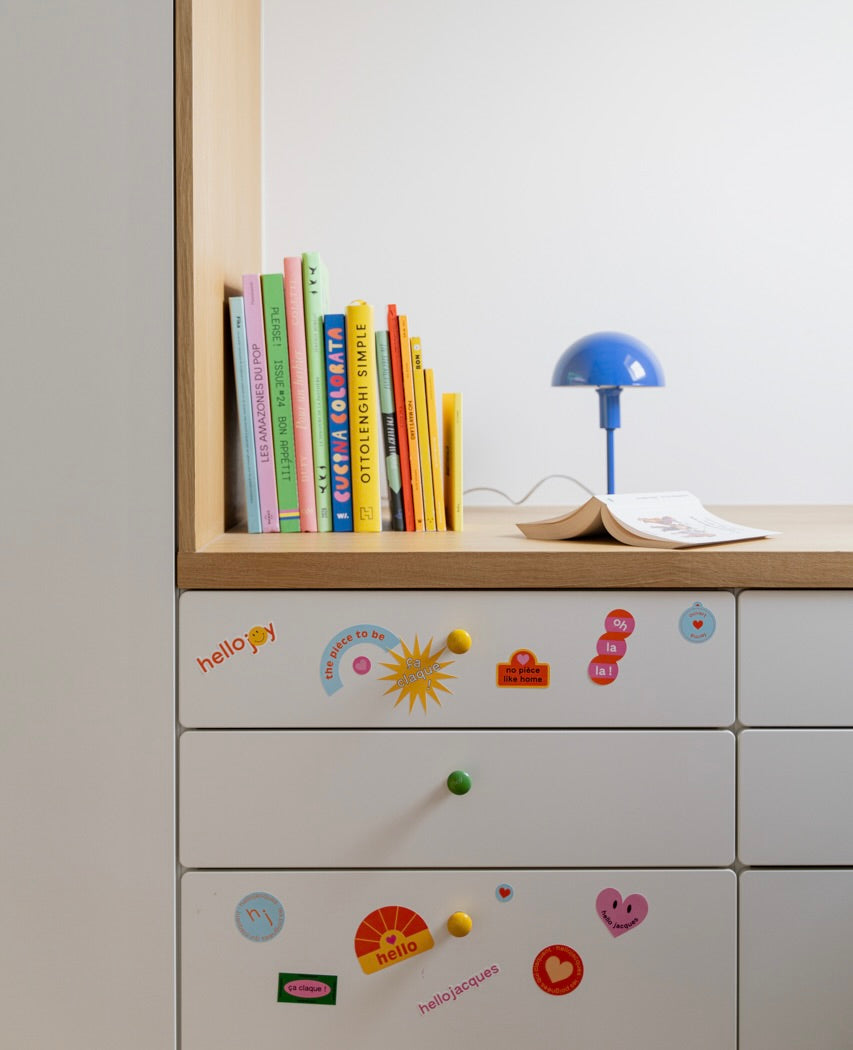 Bouton de meuble en porcelaine Joy Vert