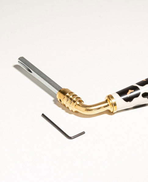 Tige carrée fendue - Système vis pointeau