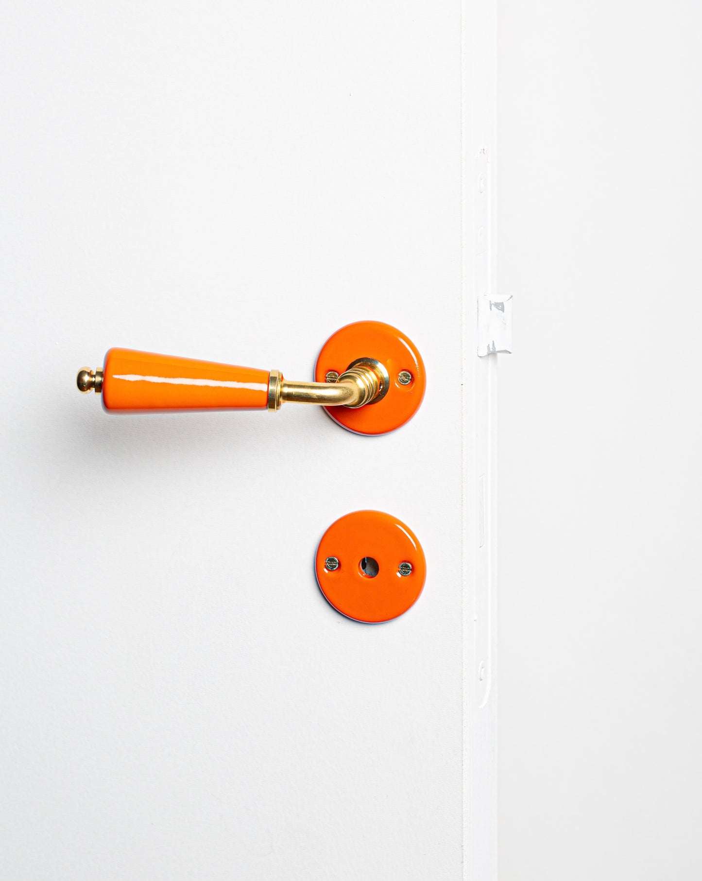 Rosaces de fermeture en porcelaine Joy Orange