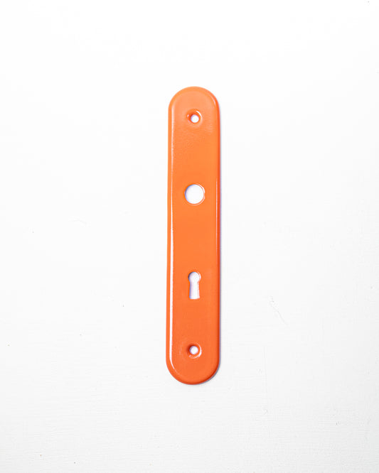 Plaque de porte en porcelaine de Limoges - Joy Orange