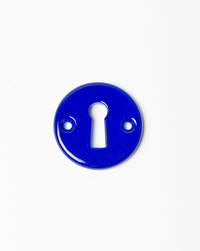 Rosaces de fermeture en porcelaine Bleu vif