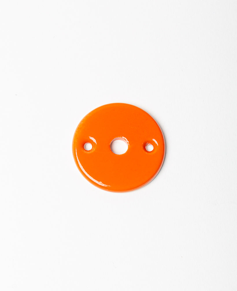 Rosaces de fermeture en porcelaine Joy Orange