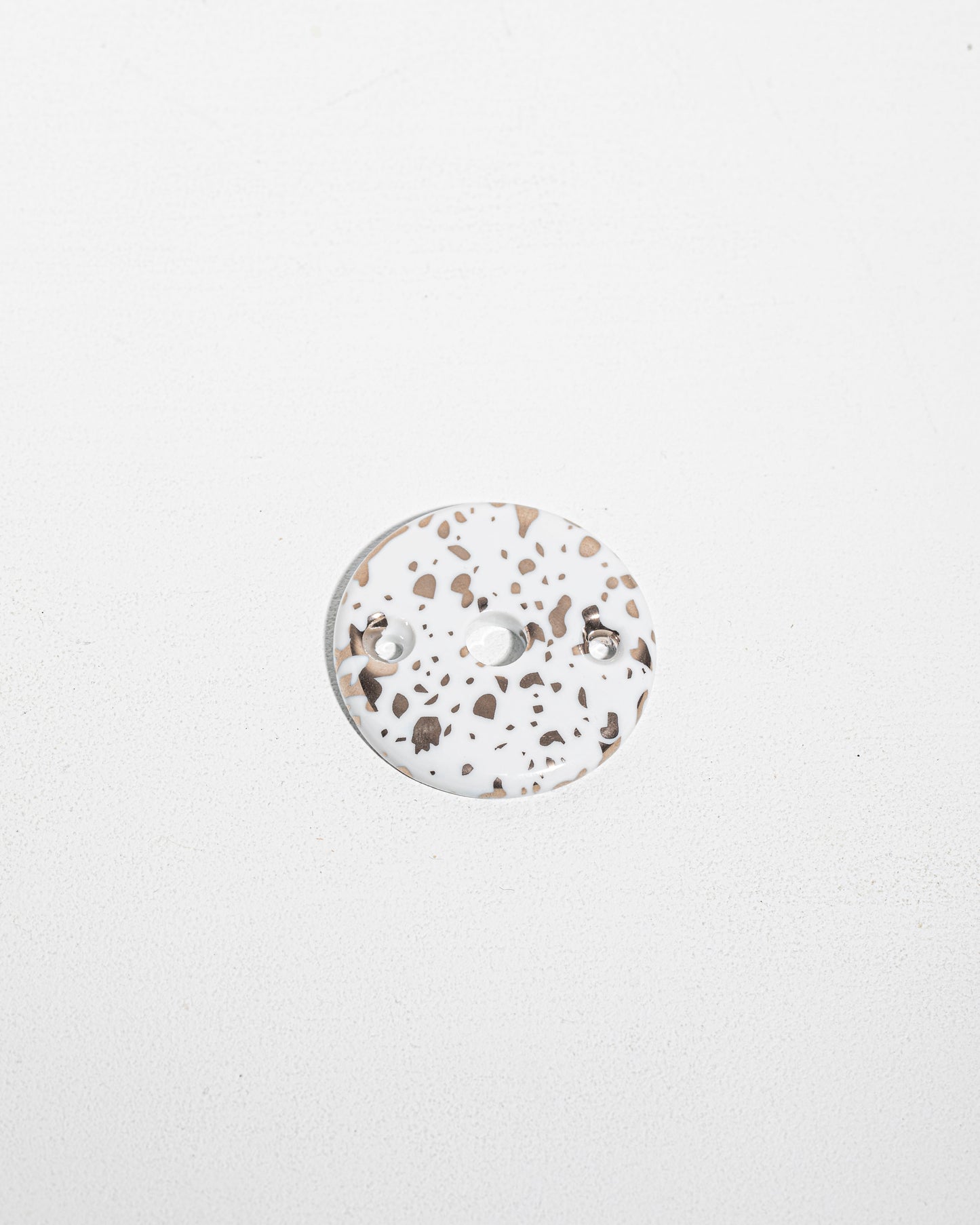 Rosaces de condamnation/décondamnation en porcelaine Meta Averse Platine et Or
