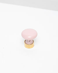 Bouton de meuble en porcelaine Vieux Rose