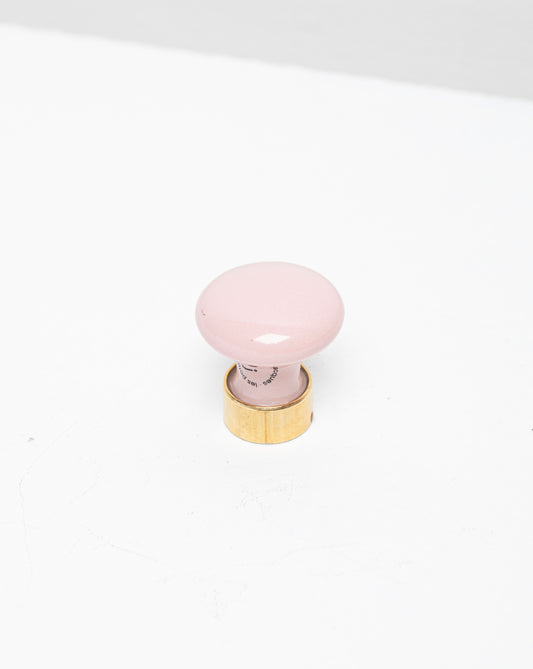Bouton de meuble en porcelaine Vieux Rose