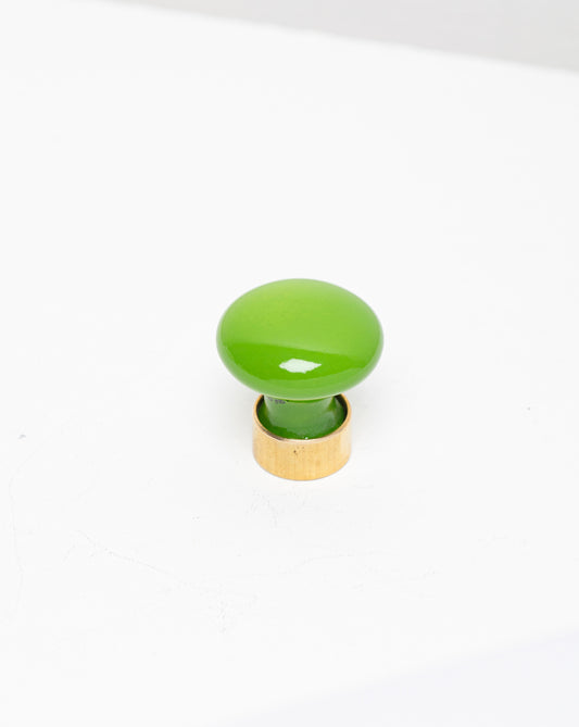 Bouton de meuble en porcelaine Joy Vert