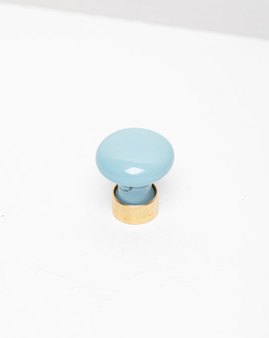Bouton de meuble en porcelaine Bleu spa