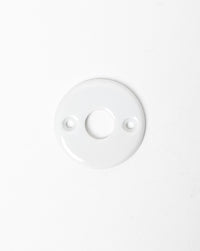 Rosace de poignée en porcelaine blanc