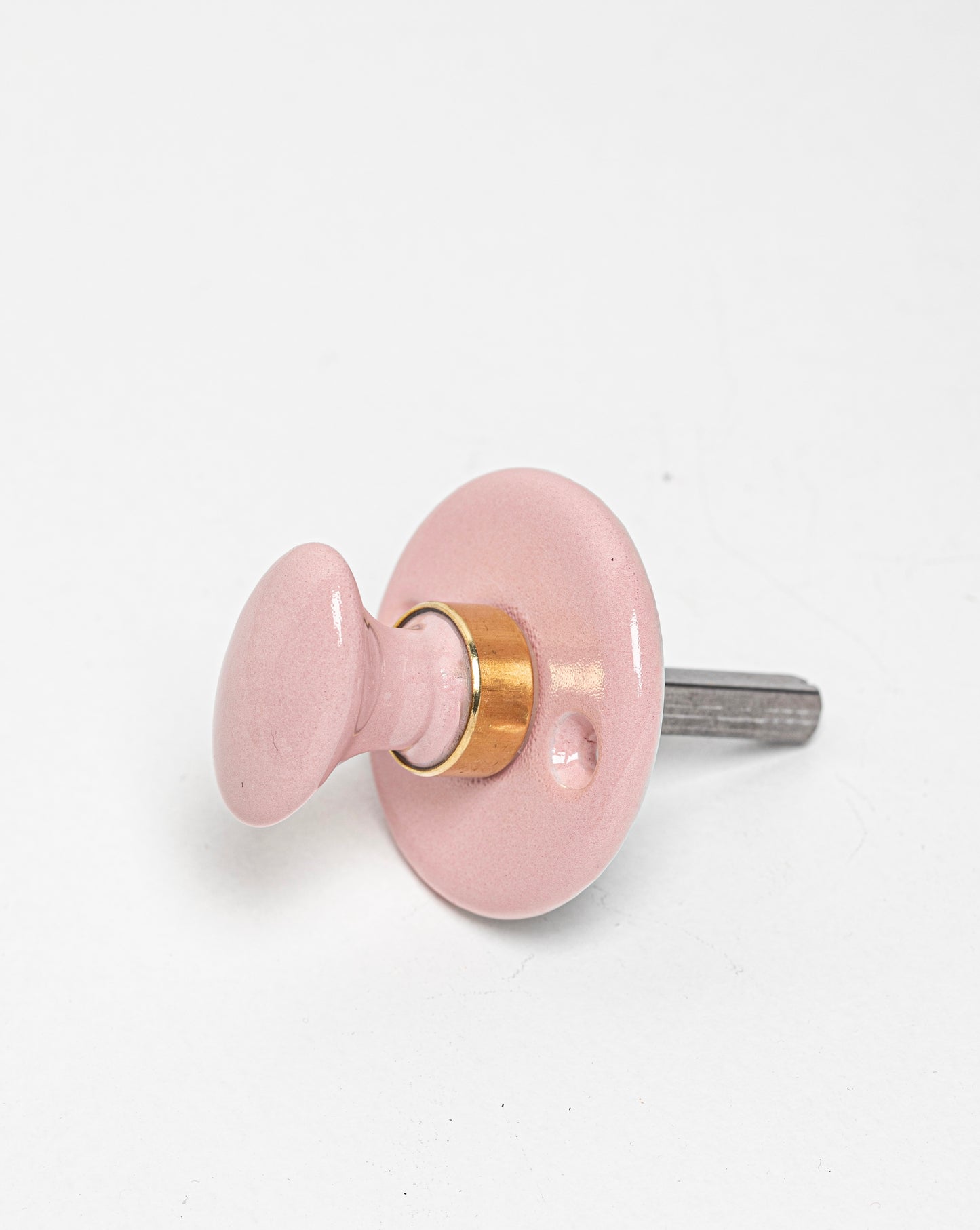 Rosaces de fermeture en porcelaine Vieux Rose